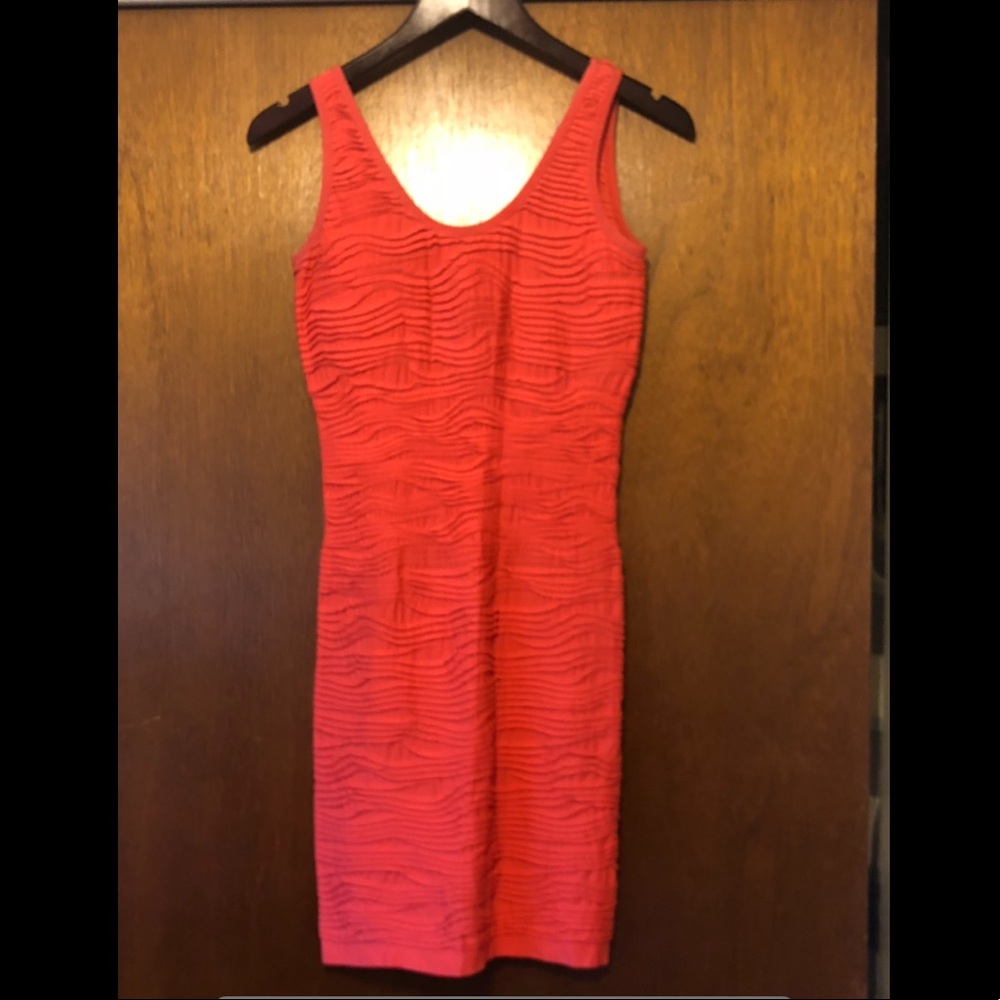 Mini coral dress
